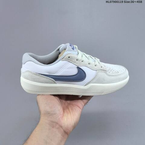 Nike SB Force 58 Light Grey White Purple Black EU 36-45 Skate Shoe - Unisex (BS-61900)