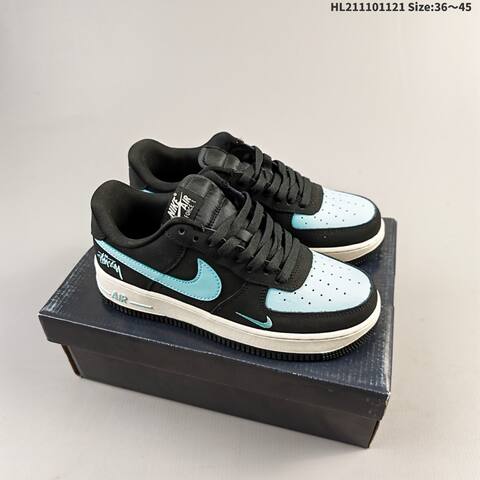 Nike Air Force 1 07 White Gum Brown Black Beige EU 36-45 Sneaker - Unisex (BS-63341)