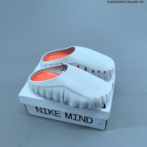 Nike 001 HQ4307 Black White Grey Orange EU 40-45 Slides - Men's (BS-60804)