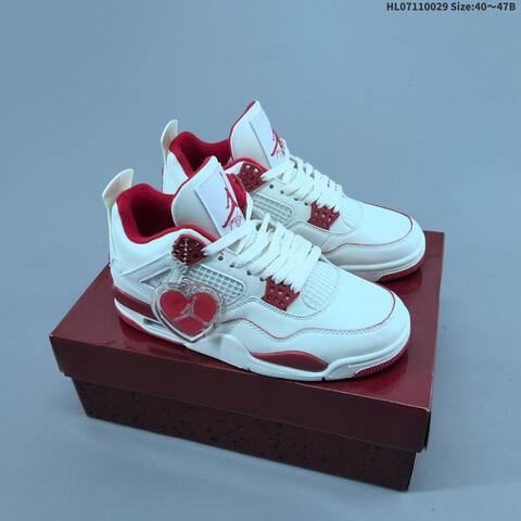 Air Jordan 4 Retro Sierra Red WMNS AIR JORDAN 4 Aj4 Lifestyle (BS-66764)