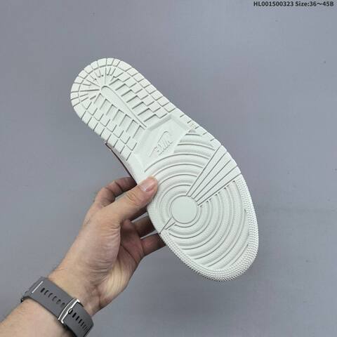 Nike x Air Jordan 1 Retro High OG Light Bone AIR JORDAN 1 Aj1 Lifestyle (BS-66459)