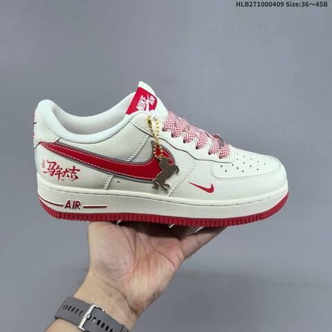 Nike Air Force 1 07 LV8 White Black Gold EU 36-45 Sneaker - Unisex (BS-60852)