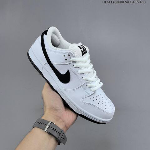 Nike Dunk SB Low White Black EU 40-46 Skate Shoe - Men's (BS-59946)