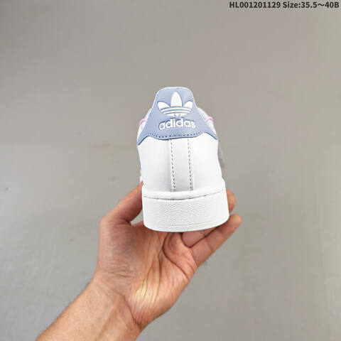 Adidas Superstar 2 White Light Blue Pink Purple Green EU 35 5-40 Skate Shoe - Unisex (BS-65398)