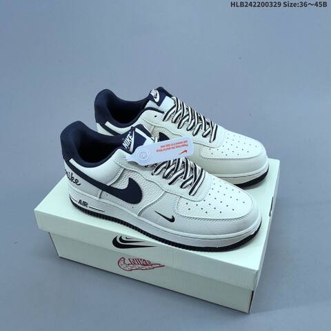 Nike Air Force 1 07 Low Sail Navy Blue White EU 36-45 Sneaker - Unisex (BS-61048)