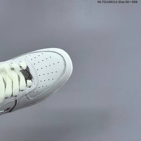 Nike Air Force 1 07 Low Off White Burgundy Silver EU 36-45 Sneaker - Unisex (BS-62071)