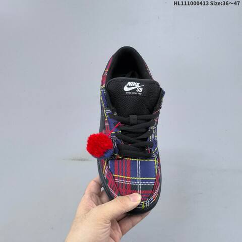 Nike SB Dunk Low Black Red Blue Yellow EU 36-47 Skate Shoe - Unisex (BS-60772)