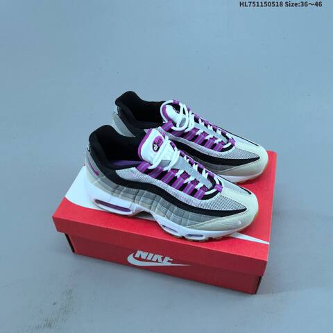 Nike Air Max 95 White Grey Black Orange EU 39-46 Running Shoe - Unisex (BS-60276)