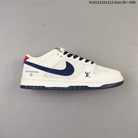 Nike SB Dunk Low Beige Navy Red Brown EU 36-45 Skate Shoe - Unisex (BS-63822)