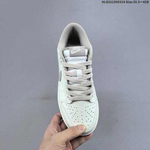Nike SB Dunk Low Off White Light Grey Sail 35 5 42 Skate Shoe - Unisex (BS-61318)
