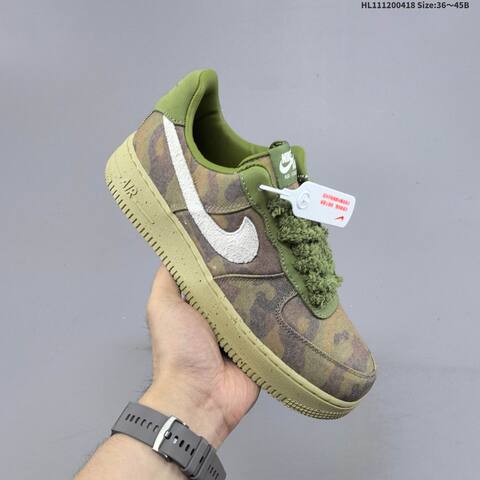 Nike Air Force 1 07 Olive Green Brown Beige EU 36-45 Sneaker - Unisex (BS-60658)