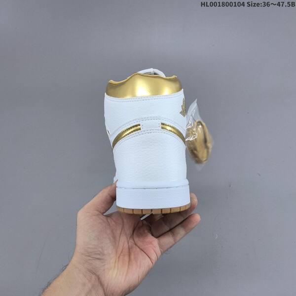 Jordan Air Jordan 1 High OG white and gold EU 36 47 5 basketball lifestyle