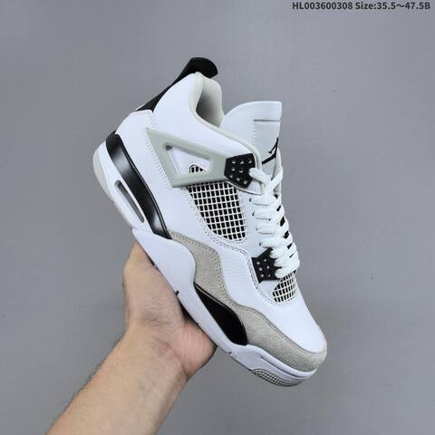 Air Jordan 4 Retro Military Black AIR JORDAN 4 Aj4 Lifestyle (BS-66594)