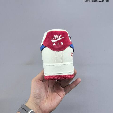 Nike Air Force 1 07 Low Supreme Off White Blue Red Purple EU 36-45 Sneaker - Unisex (BS-61171)