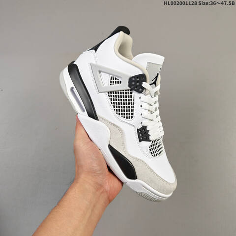 Air Jordan 4 Retro Military Black AIR JORDAN 4 Aj4 Lifestyle (BS-67639)