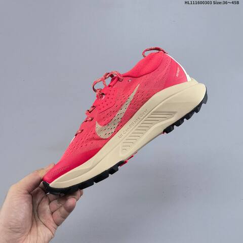 Nike ZoomX Zegama Trail Red Beige Black White EU 36-45 Trail Shoe - Unisex (BS-61476)