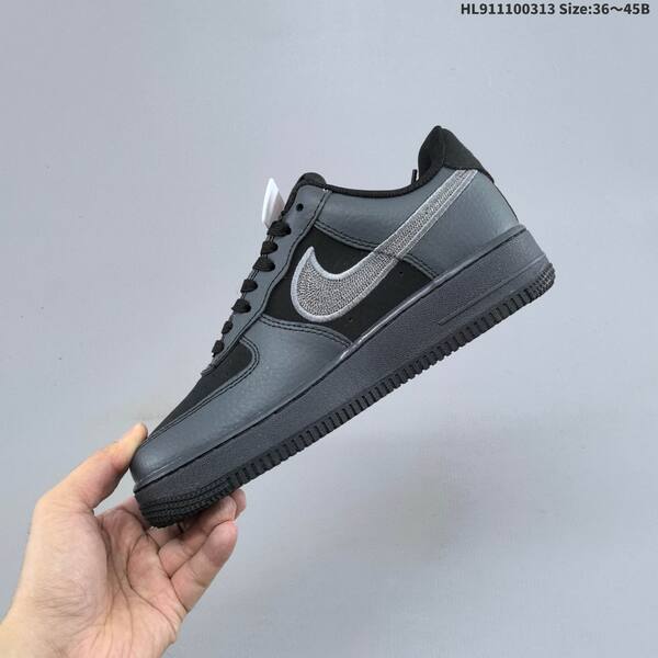 Nike Air Force 1 07 IB6842-002 black dark grey silver EU 36-45 sneaker