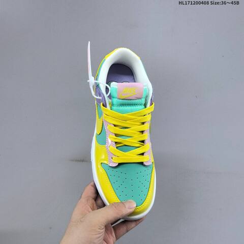 Nike SB Dunk Low Teal Yellow Purple Pink White EU 36-45 Skate Shoe - Unisex (BS-60875)