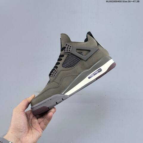 A Ma Maniere x Air Jordan 4 Retro SP Dark Mocha AMM x AIR JORDAN AJ4 Lifestyle (BS-66297)