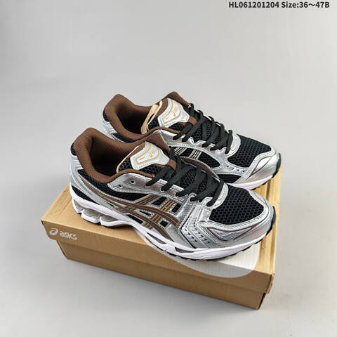 Asics Gel-Kayano 14 JJJJound White Silver Cream Black EU 36-47 Running Shoe Running Sneakers - Unisex (BS-69184)