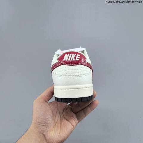 Nike SB Dunk Low Off White Light Grey Red Black EU 36-45 Skate Shoe - Unisex (BS-62430)