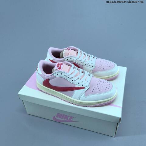 Nike Air Jordan 1 x Travis Scott AIR JORDAN IQ7604-100 35 5 36 36 5 37 Lifestyle - Women's (BS-66441)