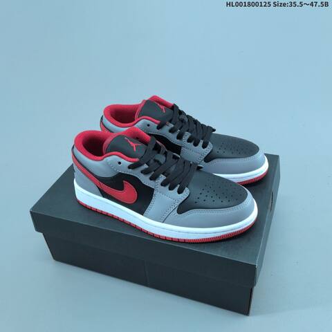 Air Jordan 1 Low Red Cement AIR JORDAN 1 Aj1 Lifestyle (BS-66837)