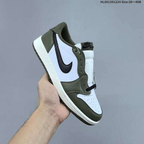 Air Jordan 1 Low OG Medium Olive AIR JORDAN 1 Aj1 Lifestyle (BS-67294)