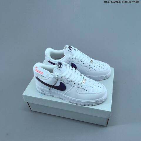 Nike Air Force 1 07 White Iridescent Purple EU 36-45 Sneaker - Unisex (BS-60097)