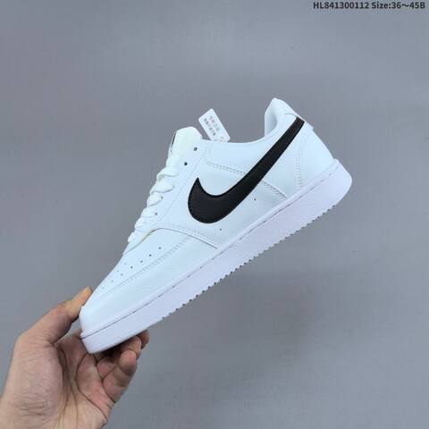 Nike Court Vision Low White Black EU 36-45 Skate Shoe - Unisex (BS-62043)