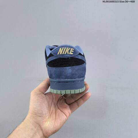 Nike SB Dunk Low Navy Blue Black Light Blue Olive Green EU 36-46 Skate Shoe - Unisex (BS-61302)