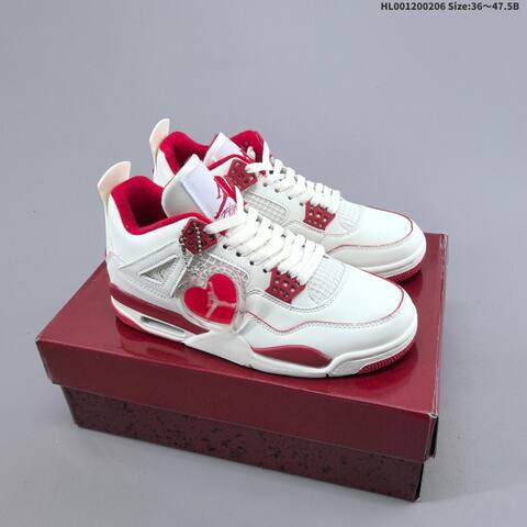 Air Jordan 4 Retro Sierra Red WMNS AIR JORDAN 4 Aj4 Lifestyle (BS-66688)