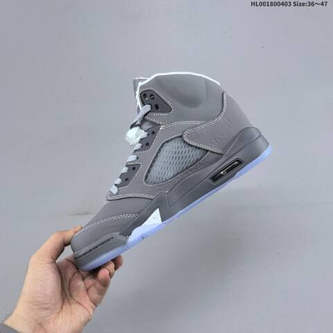 Air Jordan 5 Retro Wolf Grey Replica AIR JORDAN 5 Aj5 Lifestyle (BS-66333)