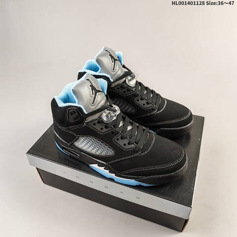 Air Jordan 5 Retro Black University Blue Replica AIR JORDAN 5 Aj5 Lifestyle (BS-67638)