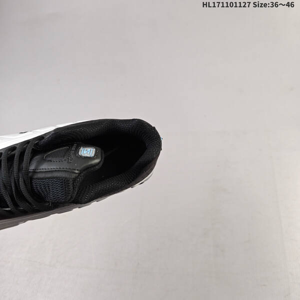 Nike Shox R4 black white light blue EU 36-46 running shoe