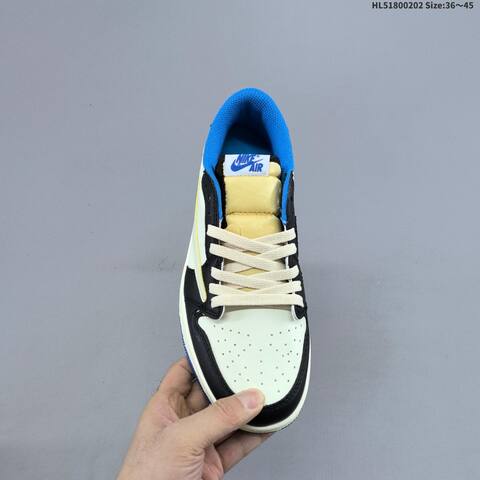 Travis Scott x Air Jordan 1 Low OG Canary Yellow 7 0 AIR JORDAN 1 Aj1 Lifestyle (BS-66728)