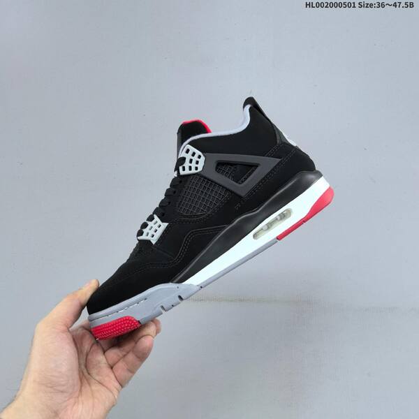 Jordan Air Jordan 4 Retro Bred Black/Fire Red/Cement Grey/White EU 36-47.5 basketball