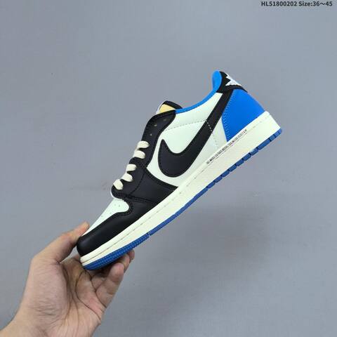 Travis Scott x Air Jordan 1 Low OG Canary Yellow 7 0 AIR JORDAN 1 Aj1 Lifestyle (BS-66728)