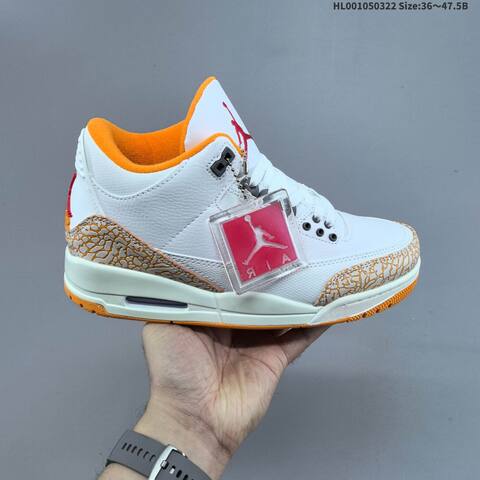 Air Jordan 3 Retro Orange Citrus AIR JORDAN 3 Aj3 Lifestyle (BS-66476)