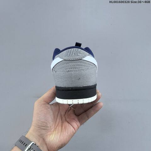 Nike SB Dunk Low Grey White Navy Black EU 36-46 Skate Shoe - Unisex (BS-61086)