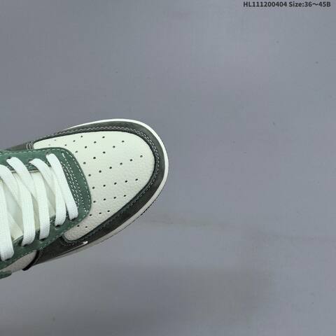 Nike Air Force 1 Low Dark Green Light Green Off White Black EU 36-45 Sneaker - Unisex (BS-60940)