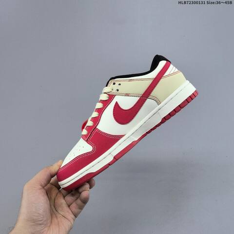 Nike Dunk Low Retro DIY Sail Red Black Cream EU 36-45 Skate Shoe - Unisex (BS-61614)