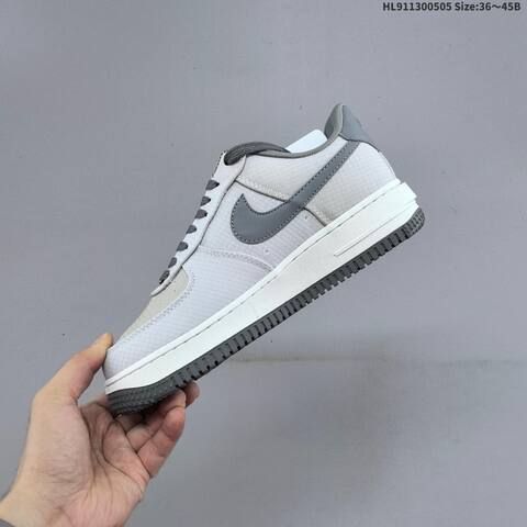 Nike Air Force 1 07 Light Grey Dark Grey White Black EU 36-45 Sneaker - Unisex (BS-60503)