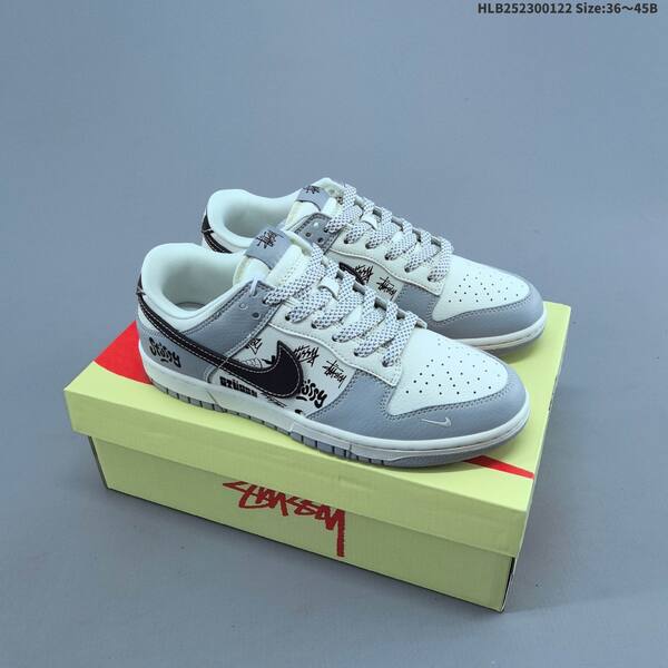Nike Dunk Low white red gray black EU 36-45 skate shoe