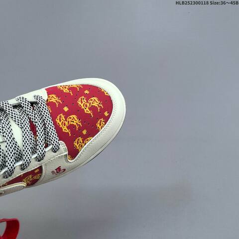 Nike Dunk Low Off White Red Yellow Black EU 36-45 Skate Shoe - Unisex (BS-61915)
