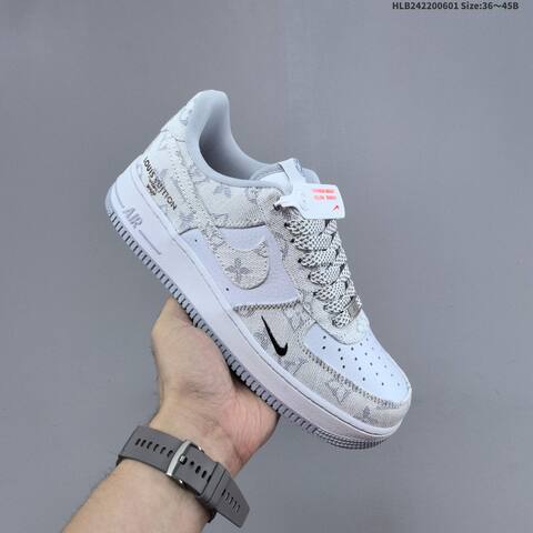 Nike Air Force 1 07 Low Brown Cream Navy White EU 36-45 Sneaker - Unisex (BS-60020)