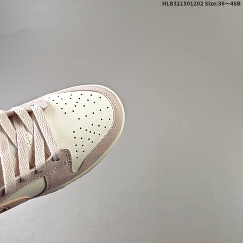 Nike SB Dunk Low Light Pink White Gold EU 36-46 Skate Shoe - Unisex (BS-62884)