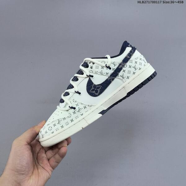 Nike Dunk SB Low Louis Vuitton Custom off white black navy EU 36-45 skate shoe