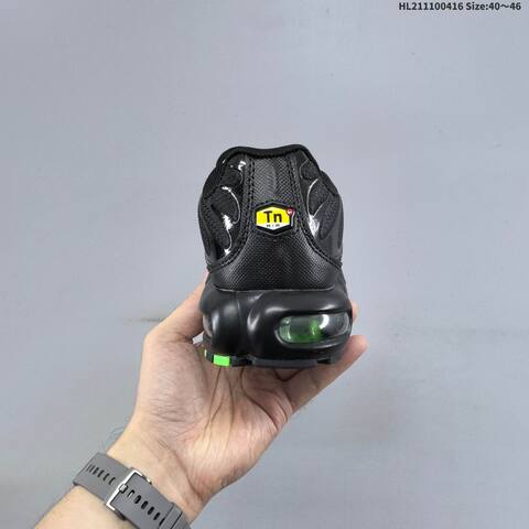 Nike Air Max Plus TN Black Neon Green EU 40-46 Running Shoe - Men's (BS-60705)