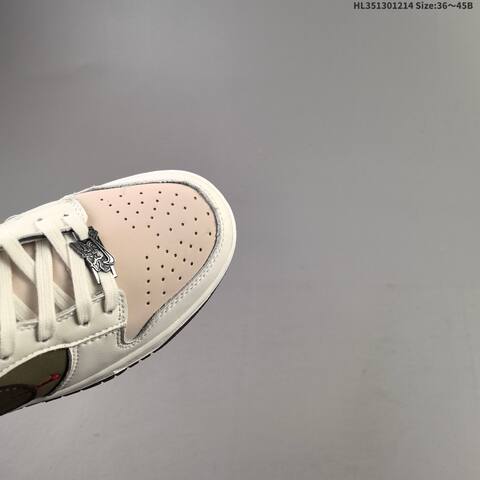 Nike SB Dunk Low White Beige Olive Brown EU 36-45 Skate Shoe - Unisex (BS-62692)